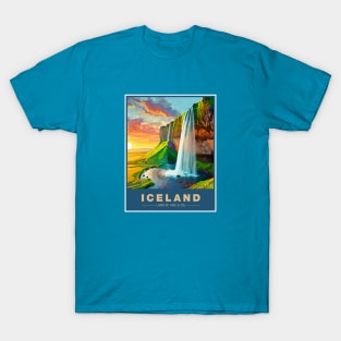 Iceland Postcard T-Shirt